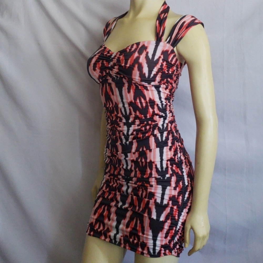 GUESS NEW MINI ORANGE DRESS SZ S - Picture 3 of 8
